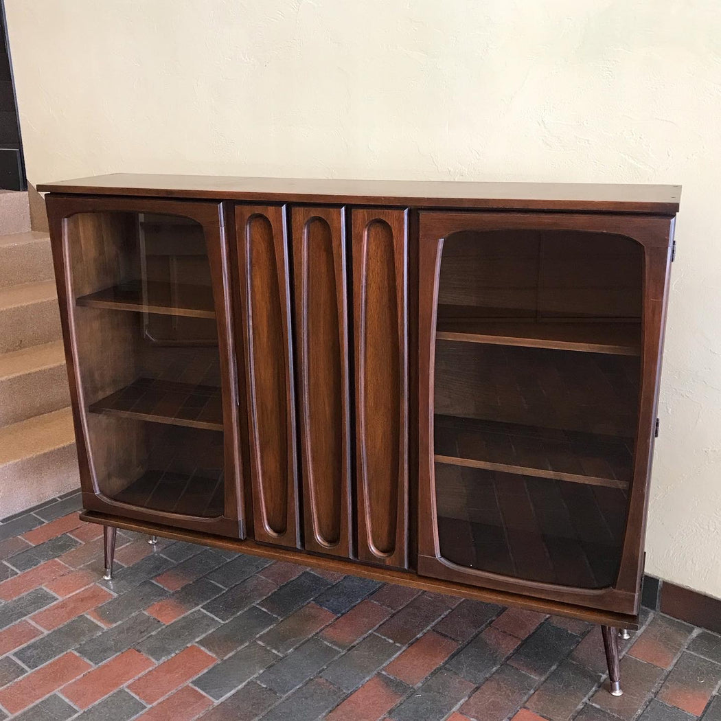 SOLD • Victoriaville Walnut Bar Cabinet
