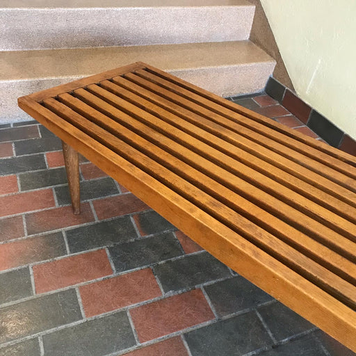SOLD • Walnut Slat Bench