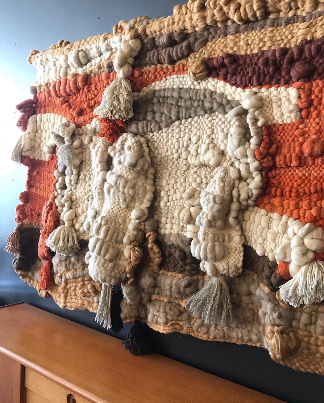 SOLD • Giant 1970s Weaving
