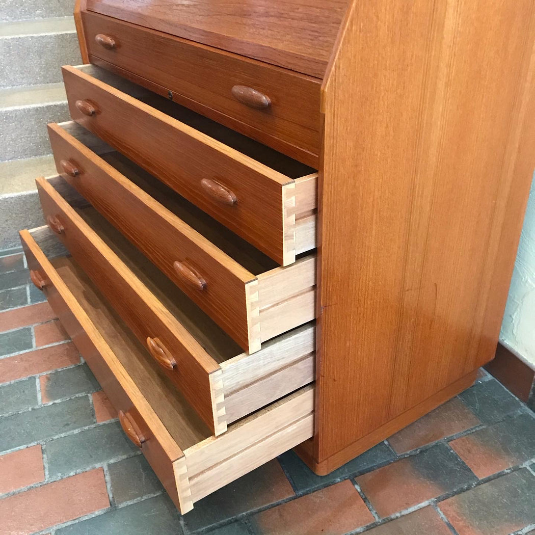 SOLD •Dyrlund Tambour Door Desk