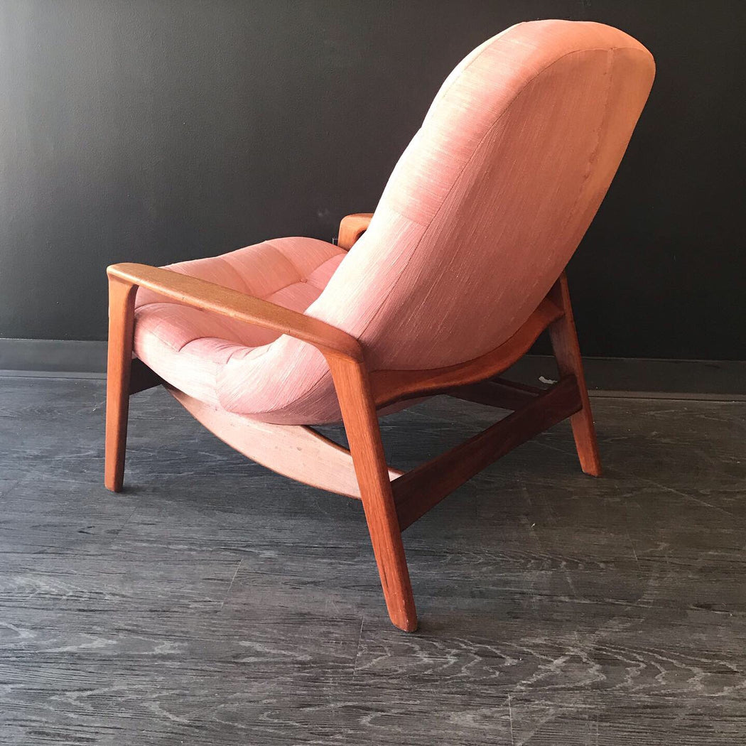 Sold • R. Huber Scoop Chair + Ottoman