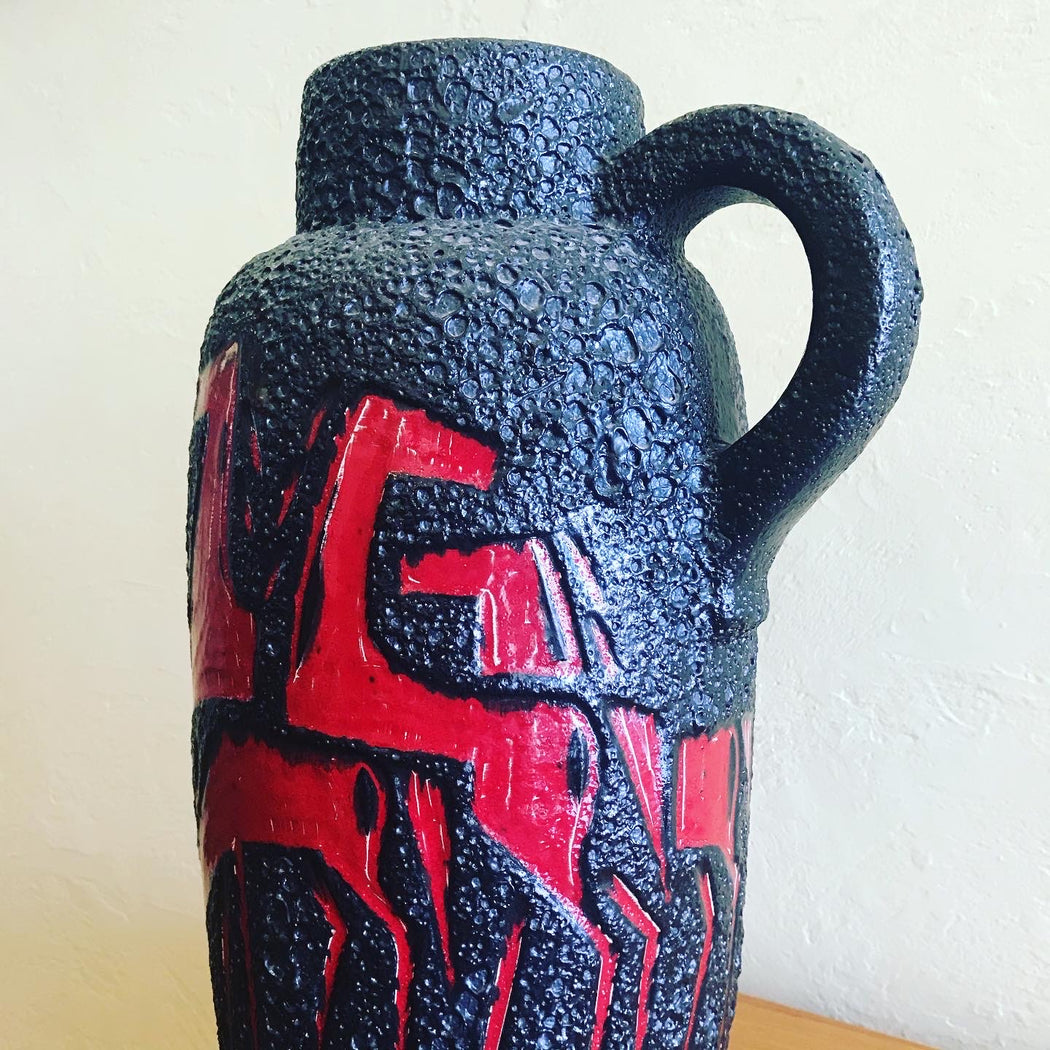 SOLD • West German Fat Lava Vase