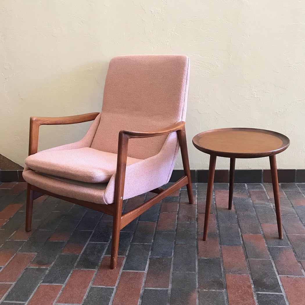 SOLD • Teak Tripod Side Table