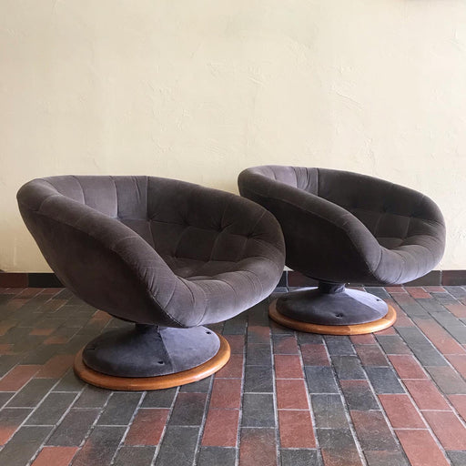 SOLD • R. Huber Swivel Tub Chairs
