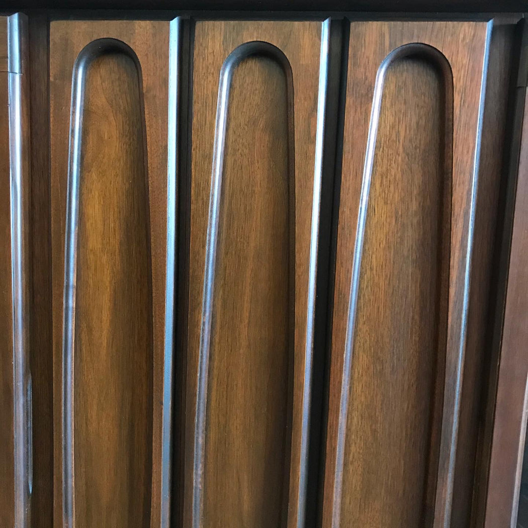 SOLD • Victoriaville Walnut Bar Cabinet