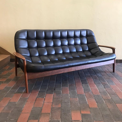 SOLD • Black R. Huber Scoop Sofa