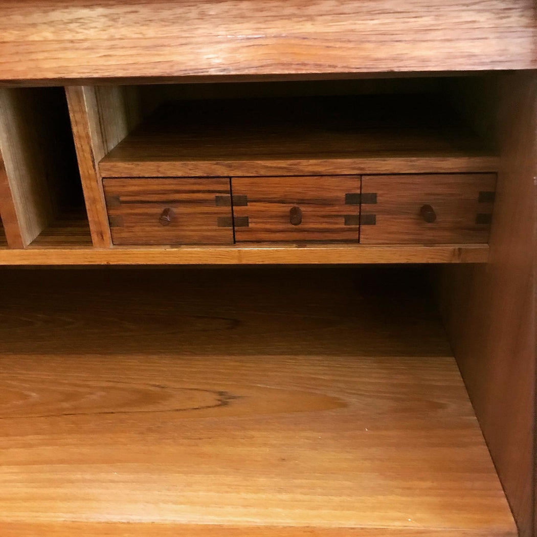 SOLD •Dyrlund Tambour Door Desk