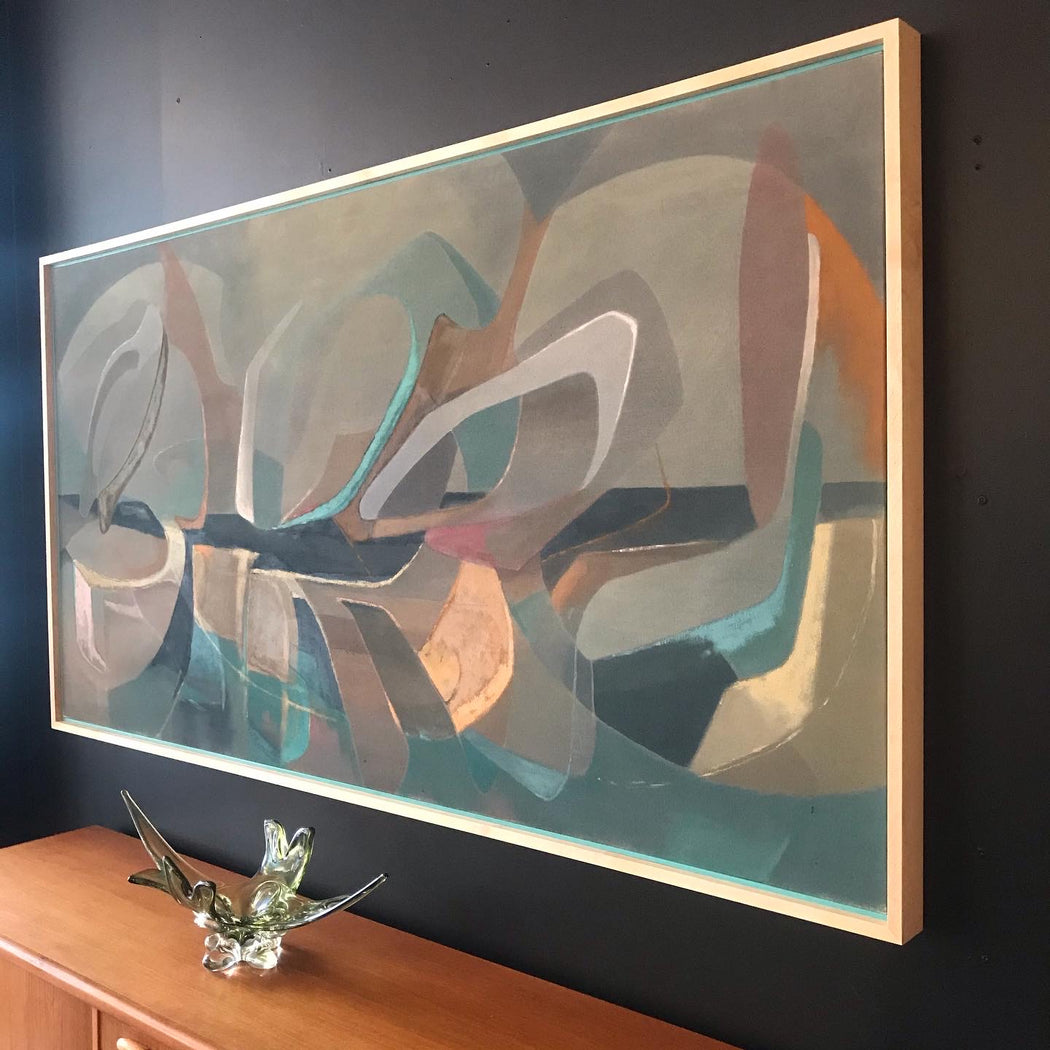 Original Abstract Painting: Trondheim