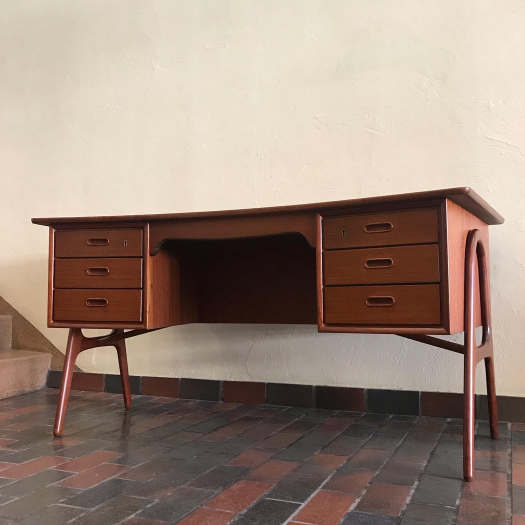 SOLD • Svend Aage Madsen Bow Edge Desk