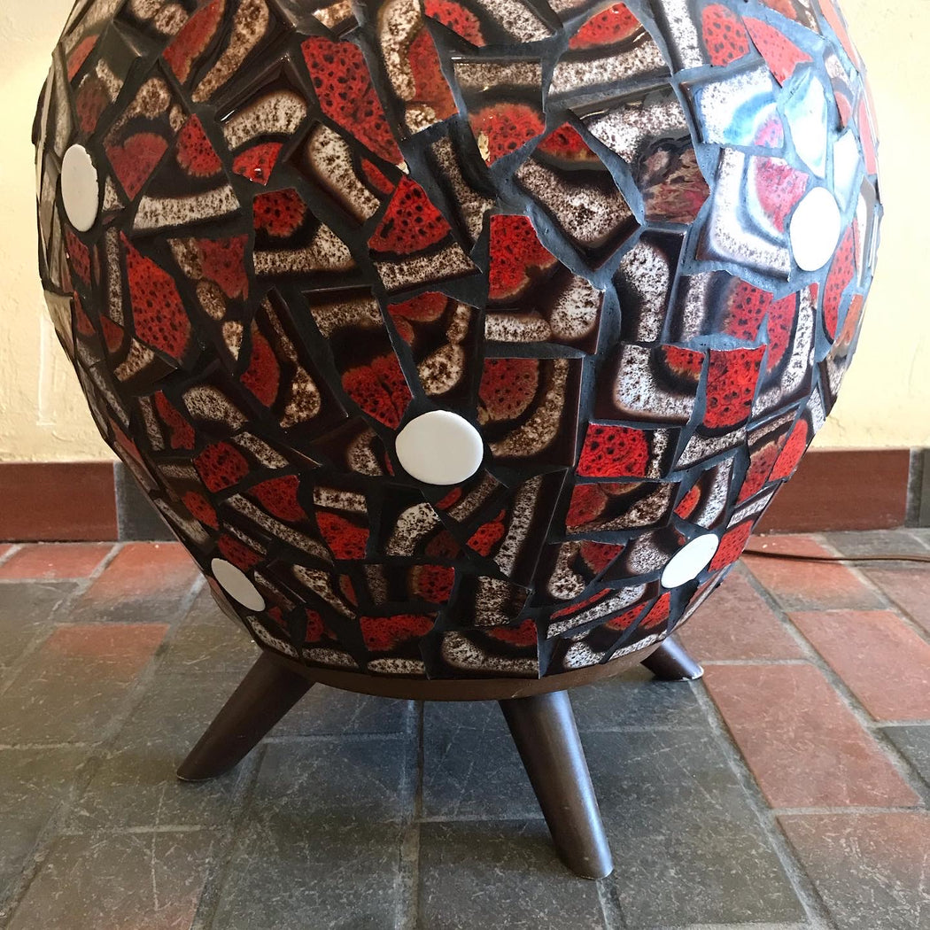 SOLD • Large Chalvignac Mosaic Lamp