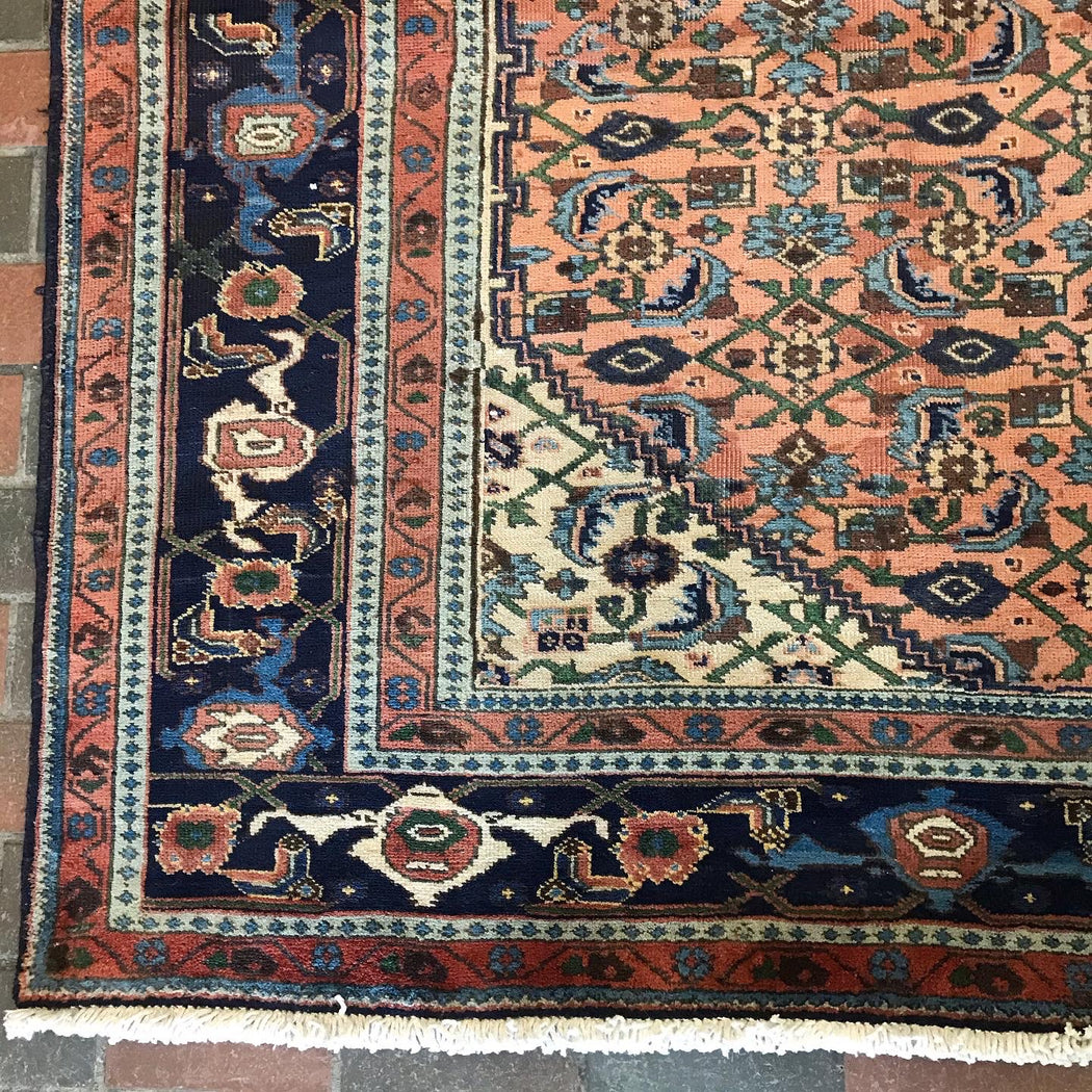 Vintage 1940s Ardebil Persian Rug
