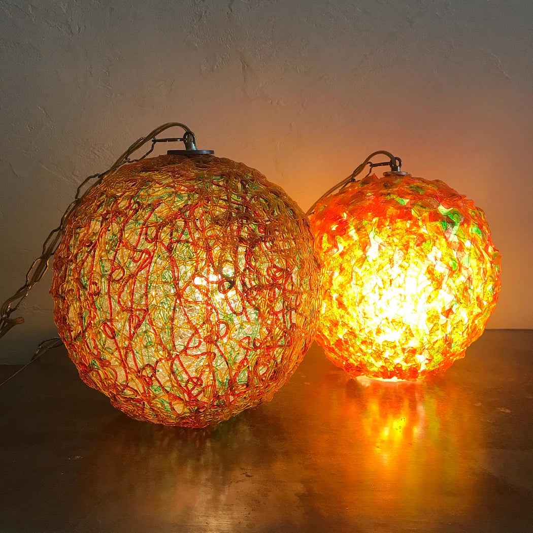 Sold • Spaghetti Swag Lamp