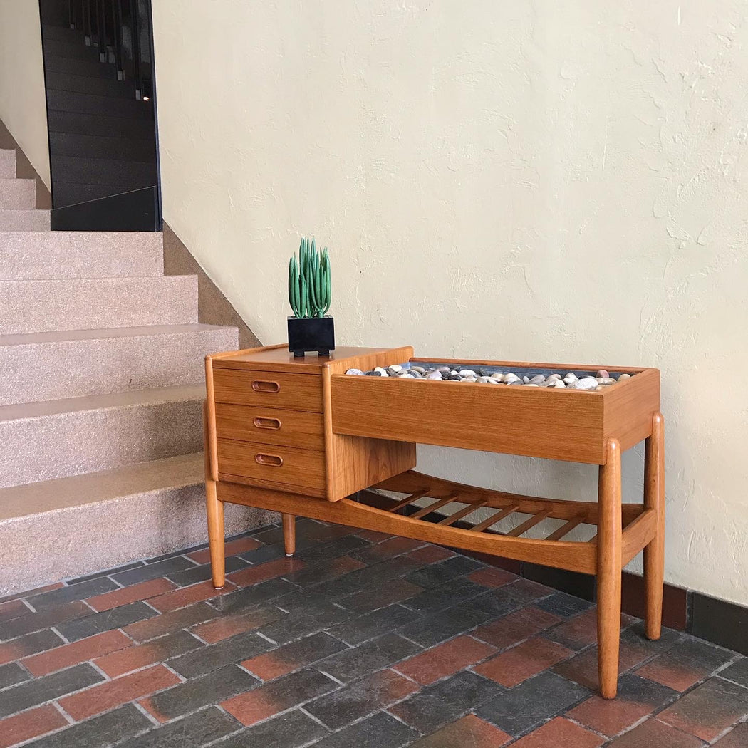 SOLD • Danish Teak Planter Box Table
