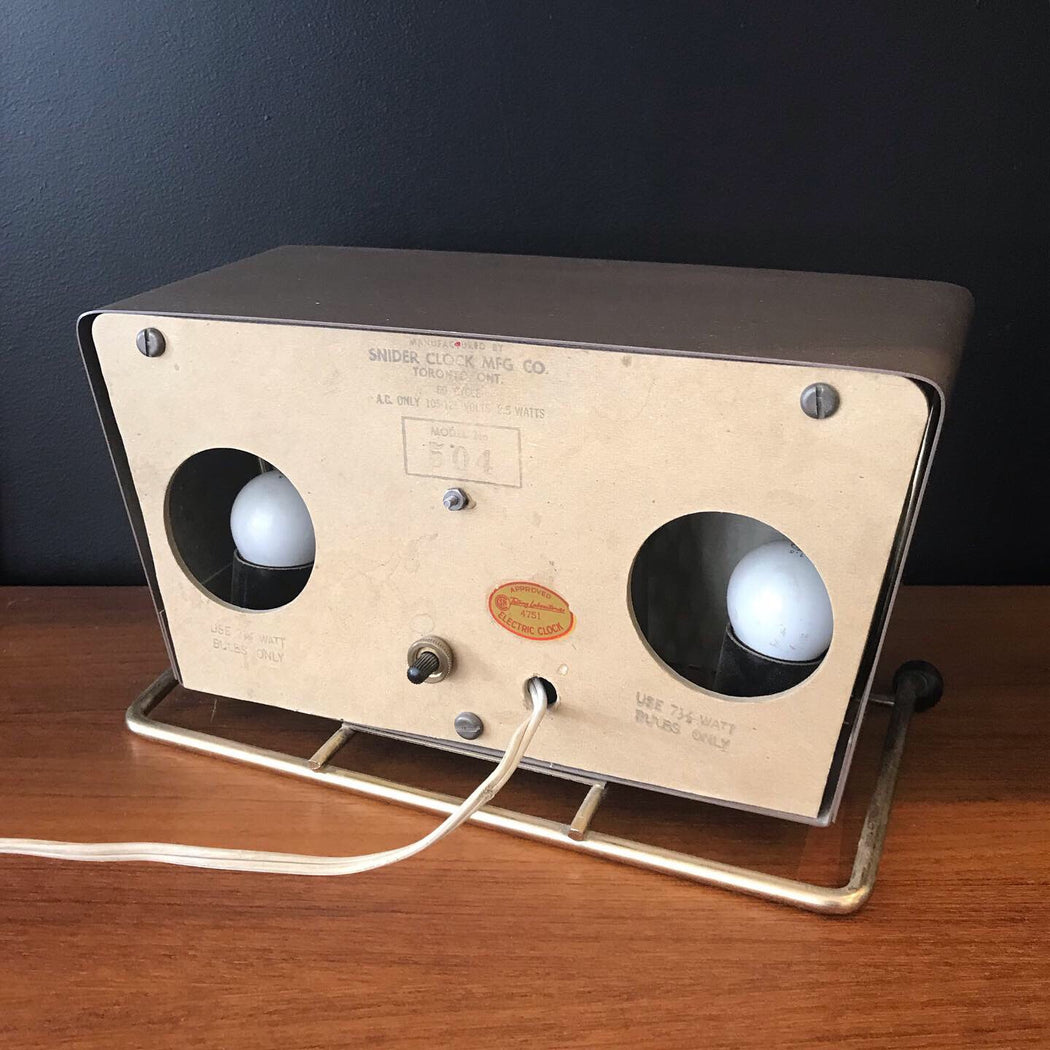 Sold • Atomic TV Lamp Clock