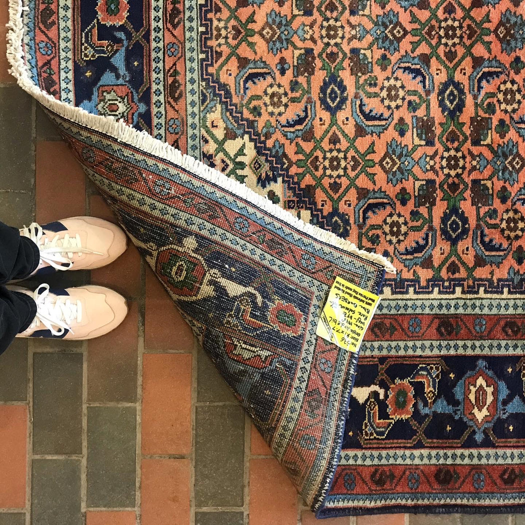 Vintage 1940s Ardebil Persian Rug