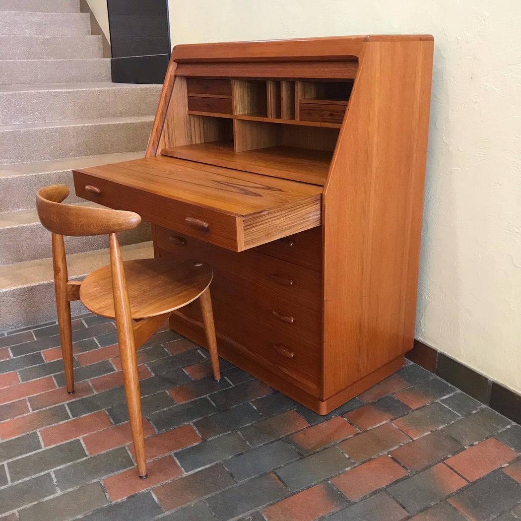 SOLD •Dyrlund Tambour Door Desk