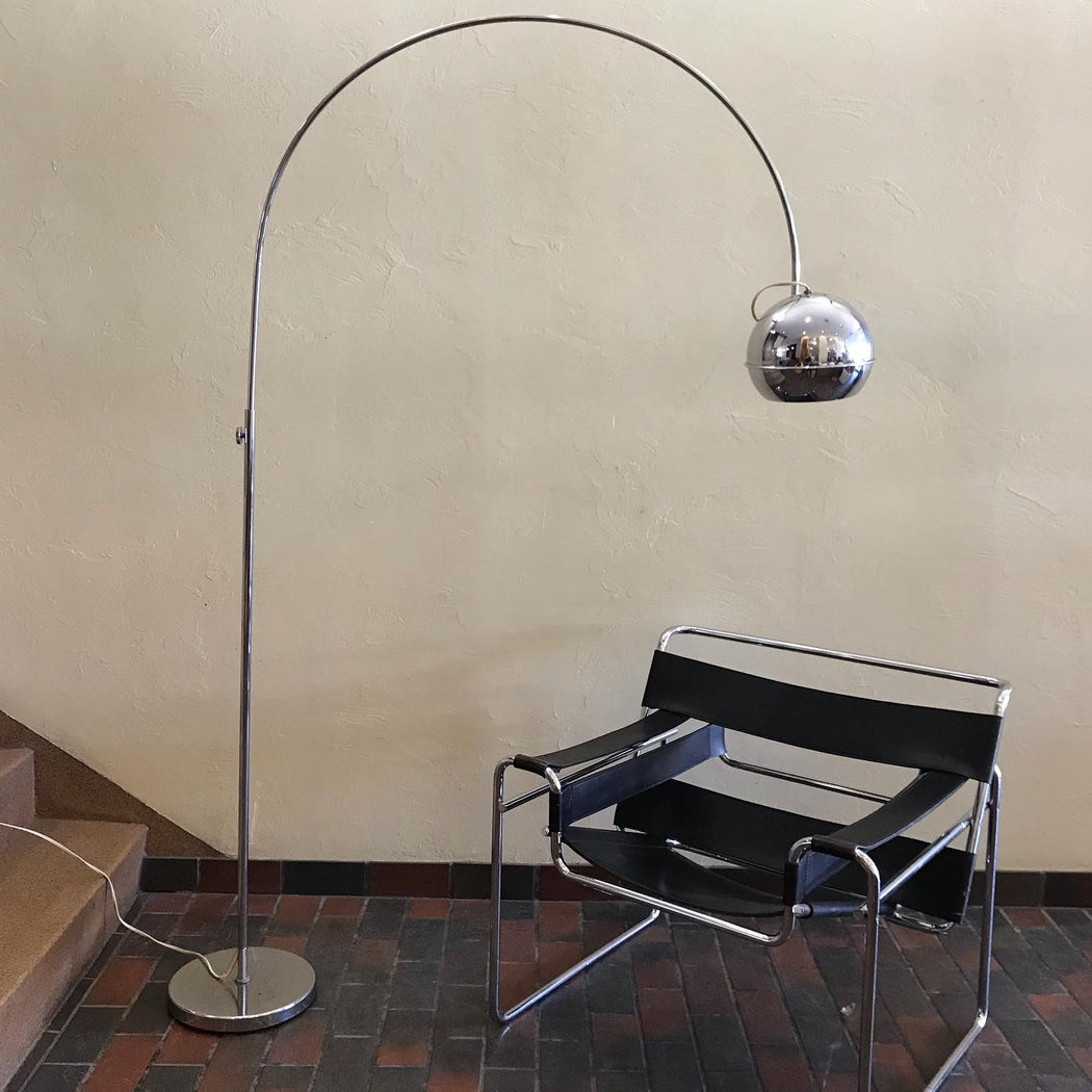 Space Age Chrome Arc Lamp