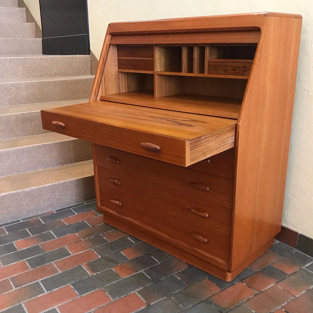 SOLD •Dyrlund Tambour Door Desk