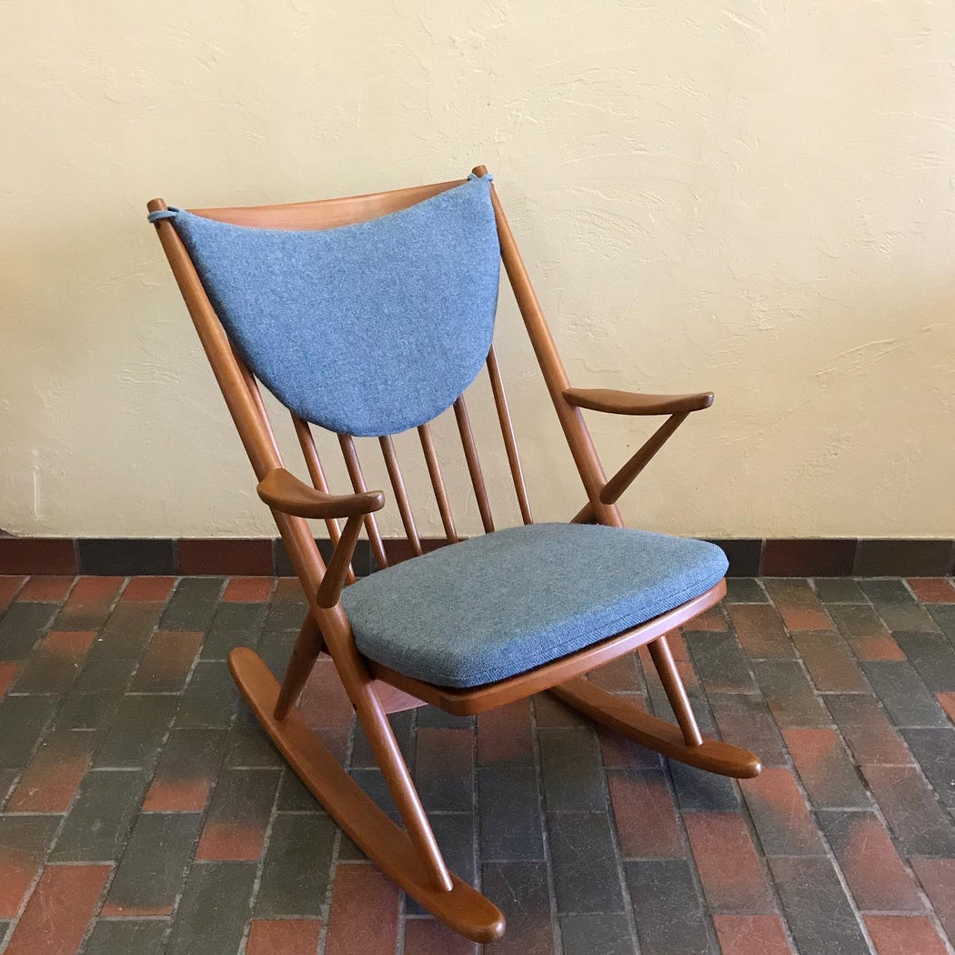 SOLD • Bramin Danish Teak Rocking Chair