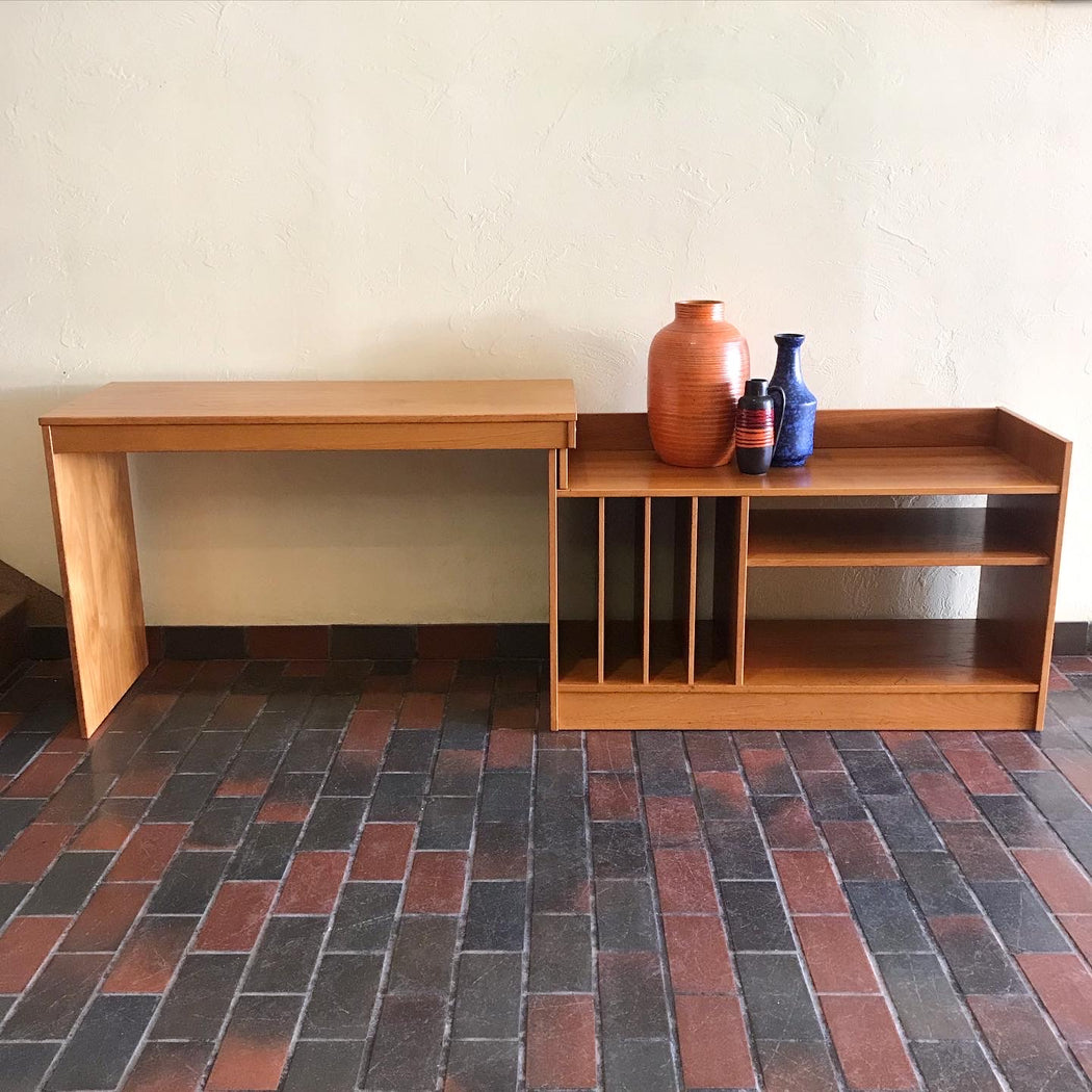 SOLD • Teak Extendable Console Desk