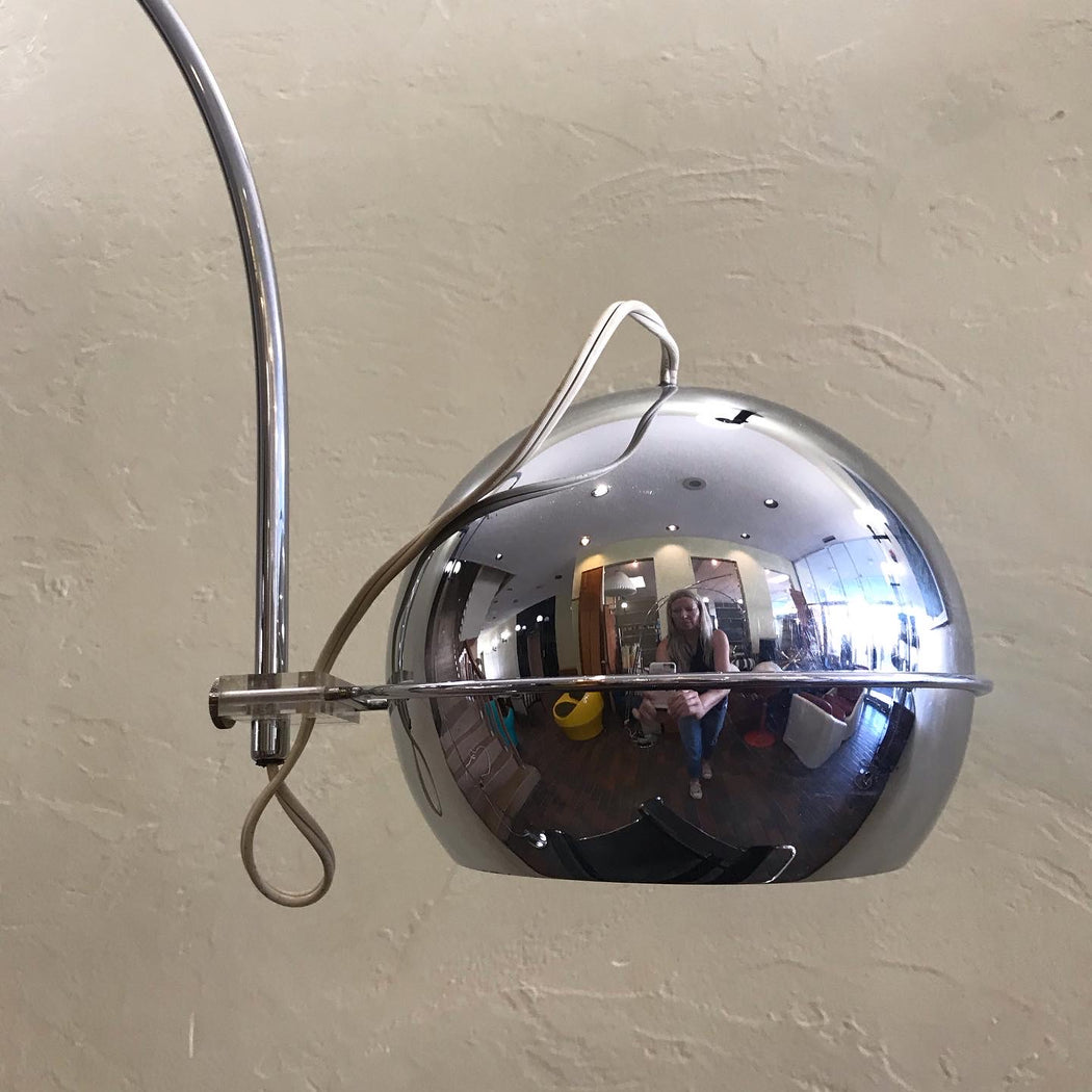 Space Age Chrome Arc Lamp