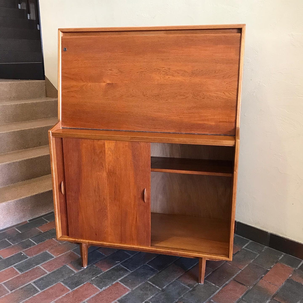 SOLD • Teak Secretary Desk