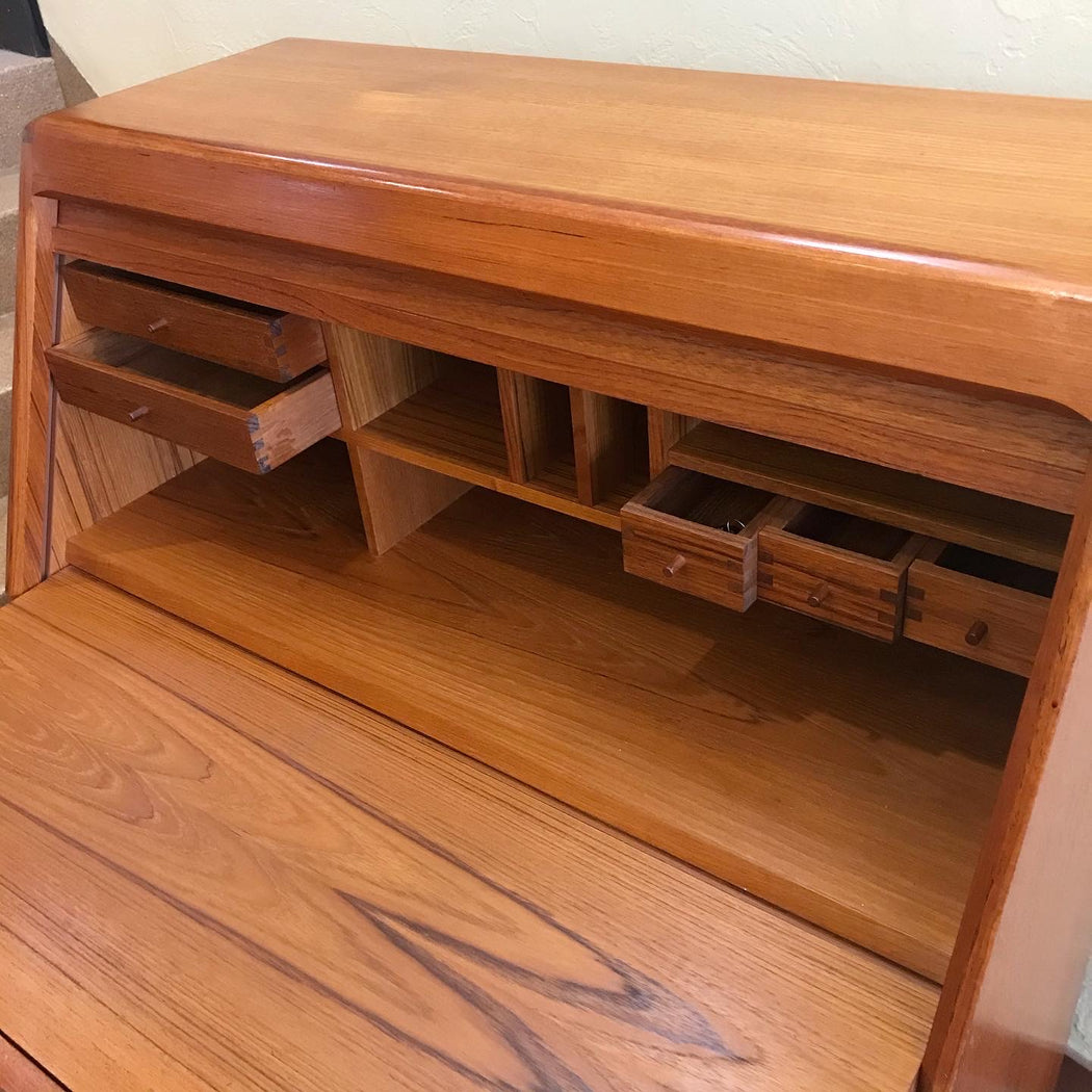 SOLD •Dyrlund Tambour Door Desk