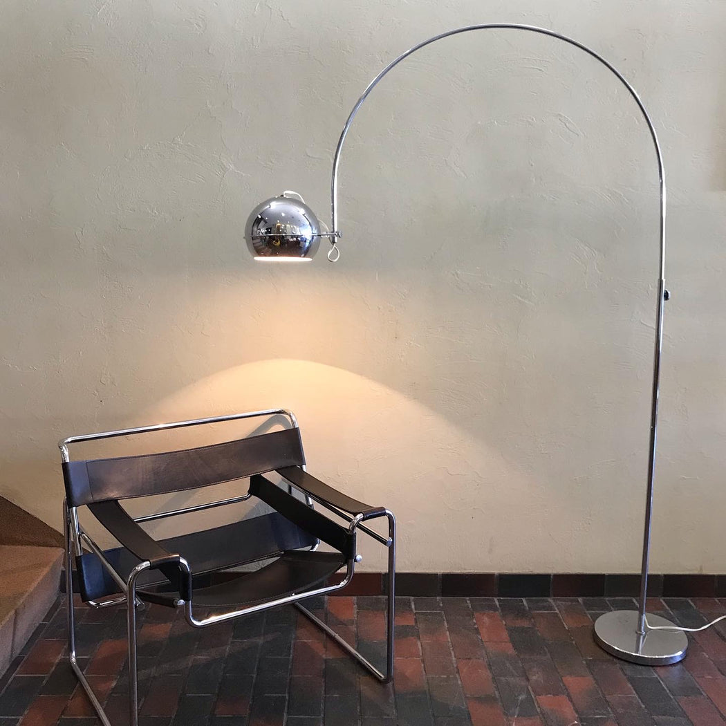 Space Age Chrome Arc Lamp
