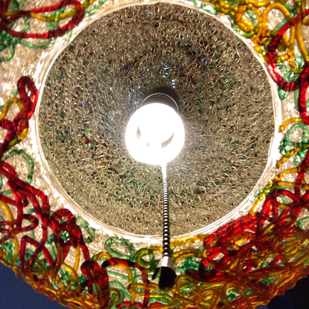 Sold • Spaghetti Swag Lamp