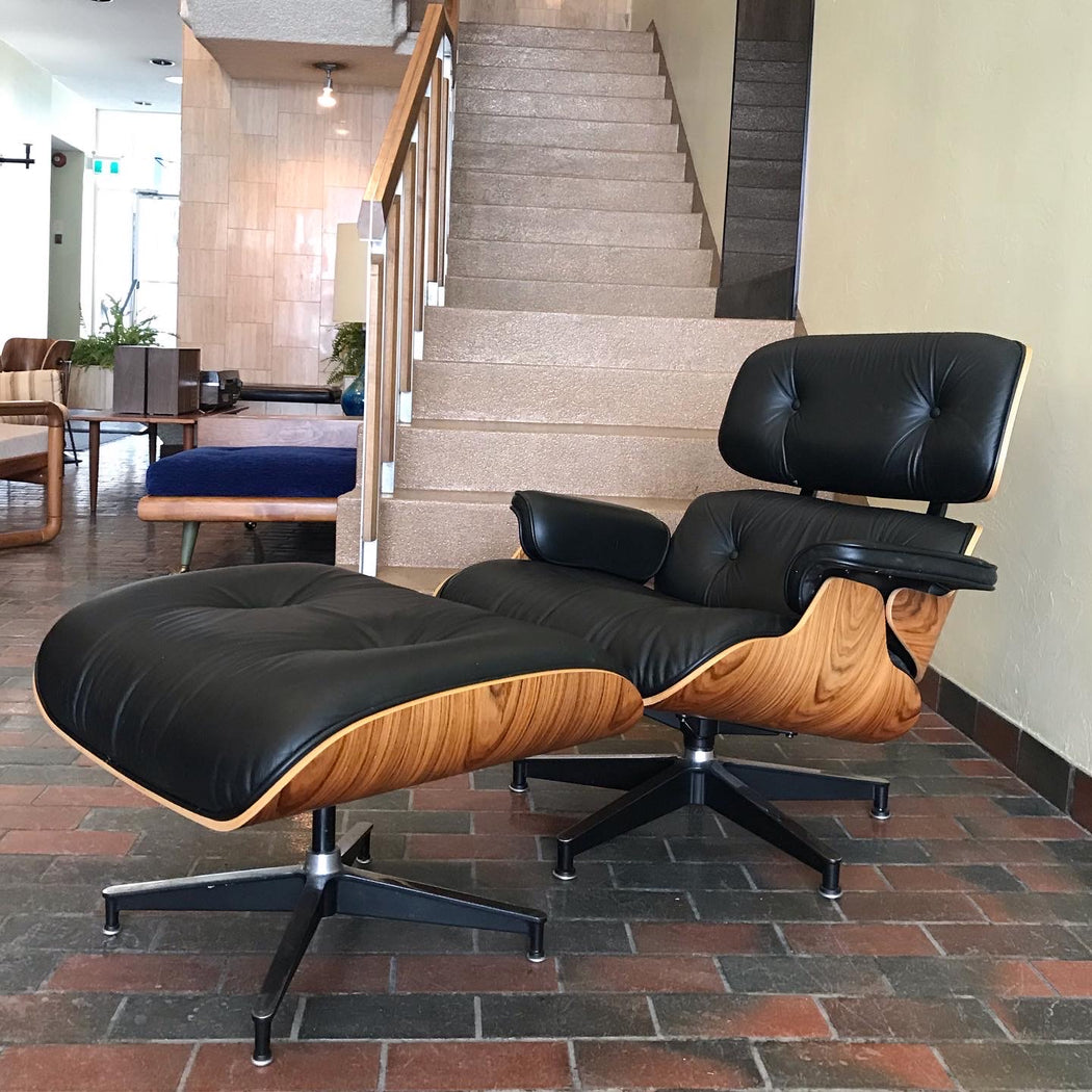 Sold • Authentic Eames Lounge Chair + Ottoman