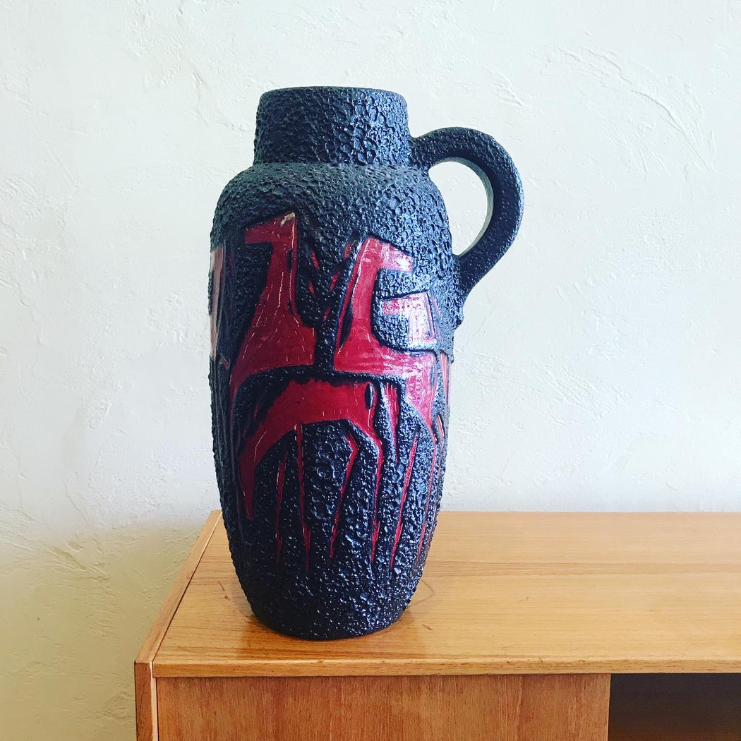 SOLD • West German Fat Lava Vase