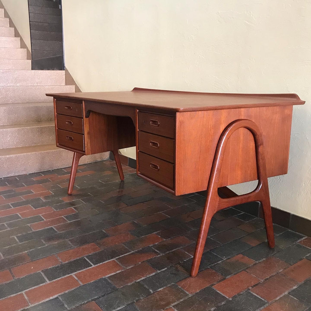 SOLD • Svend Aage Madsen Bow Edge Desk