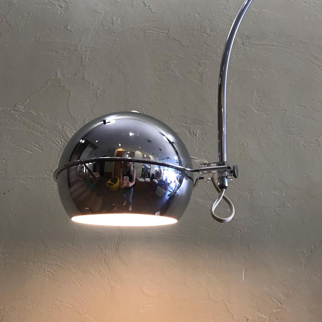 Space Age Chrome Arc Lamp