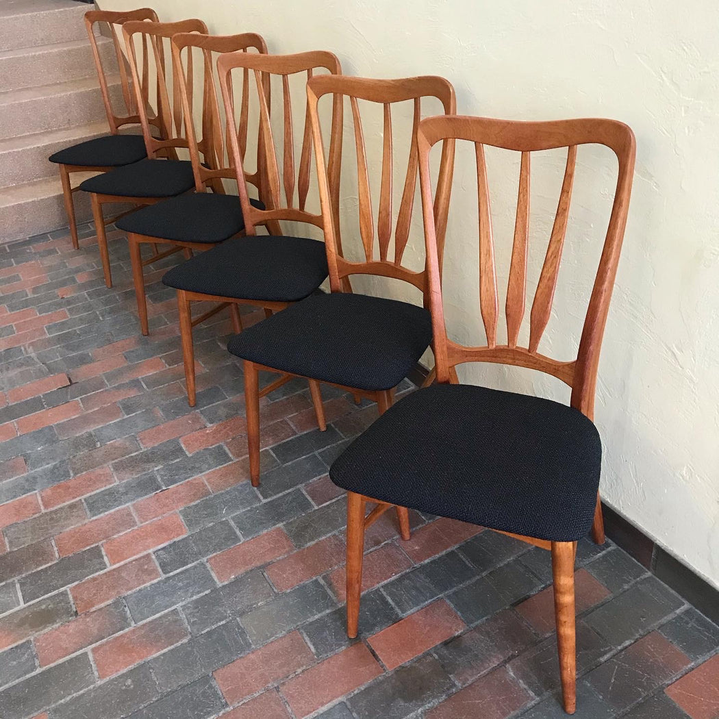 SOLD • Koefoeds Hornslet Ingrid Dining Chairs