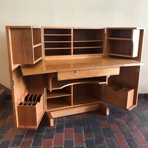 SOLD • Teak Fold Out Desk