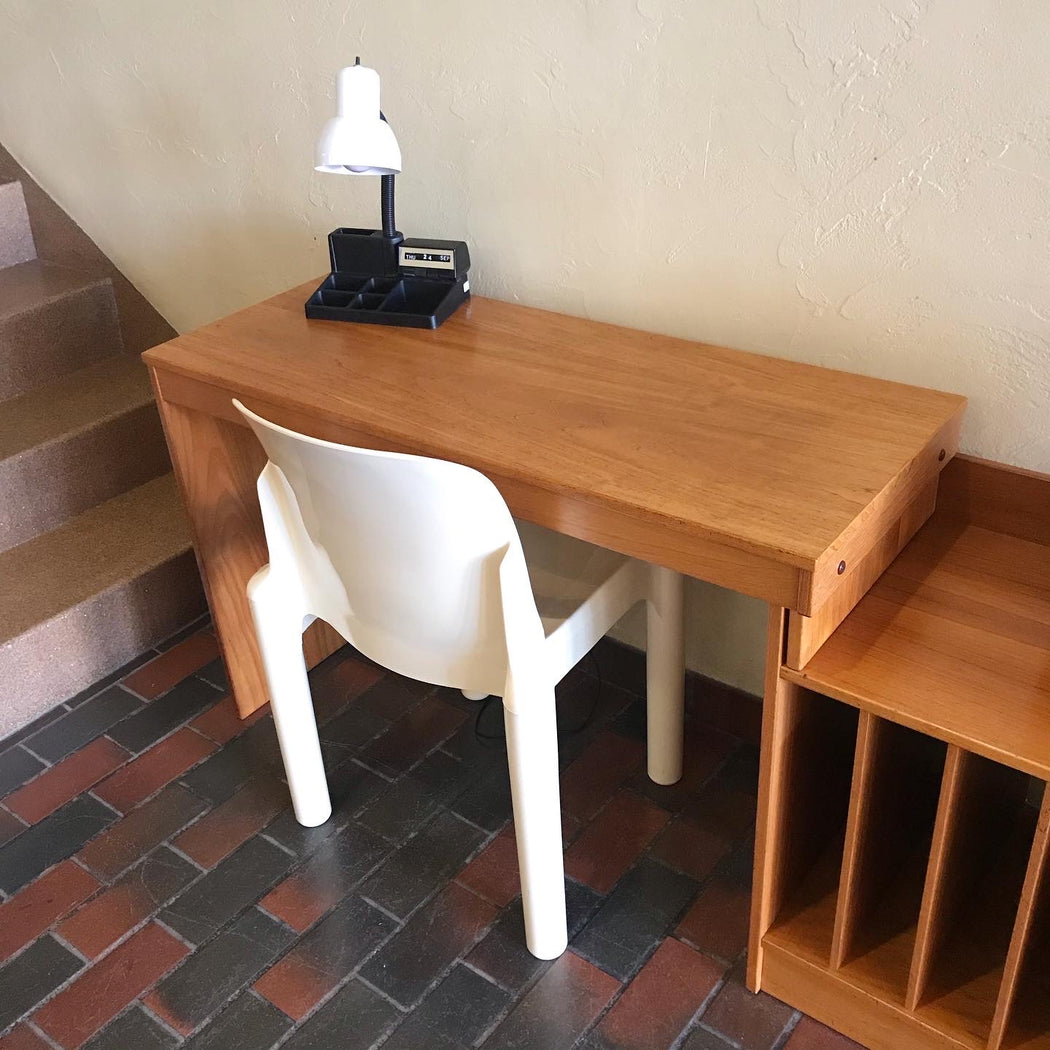 SOLD • Teak Extendable Console Desk