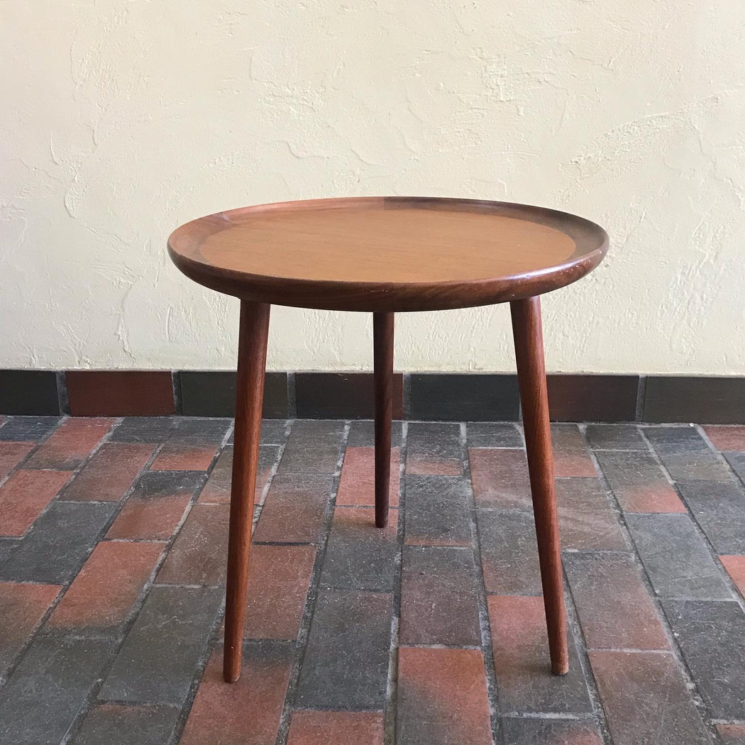 SOLD • Teak Tripod Side Table