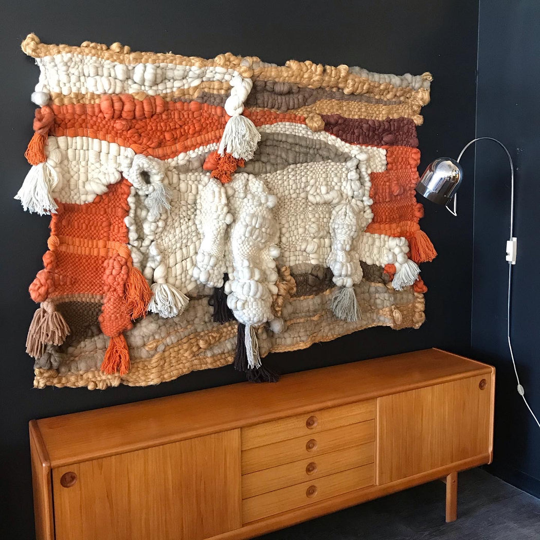 SOLD • Giant 1970s Weaving