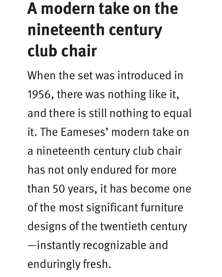 Sold • Authentic Eames Lounge Chair + Ottoman