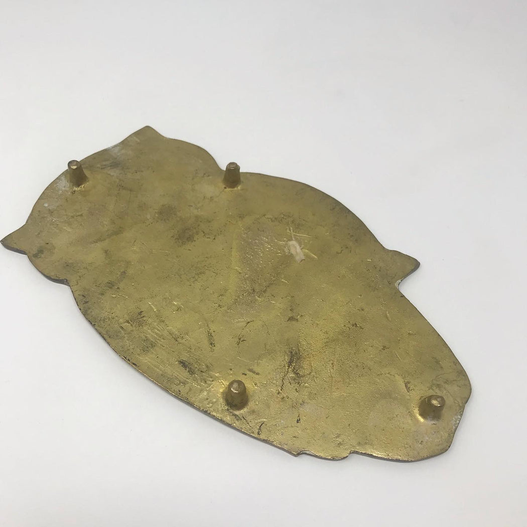 Brass Owl Trivet