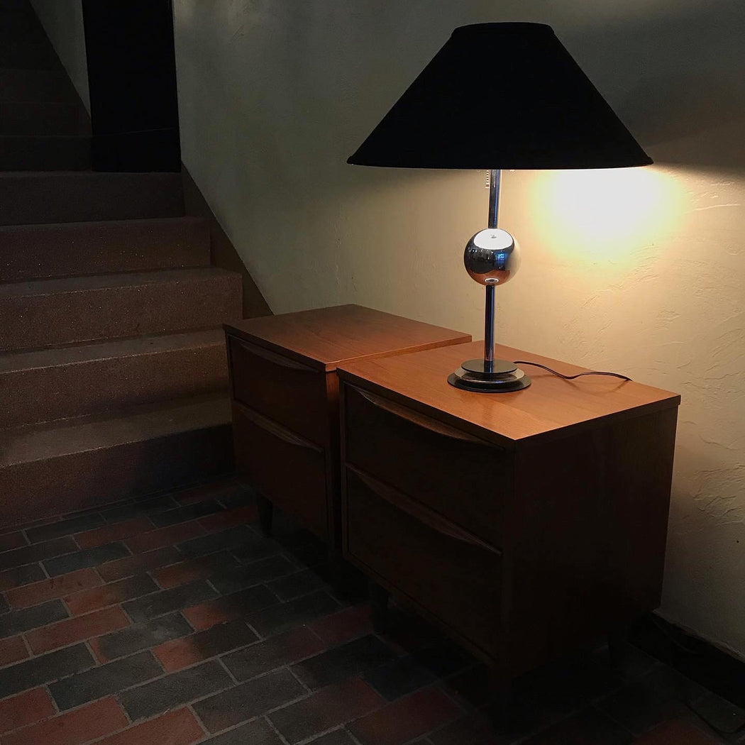70s Chrome Ball Lamp