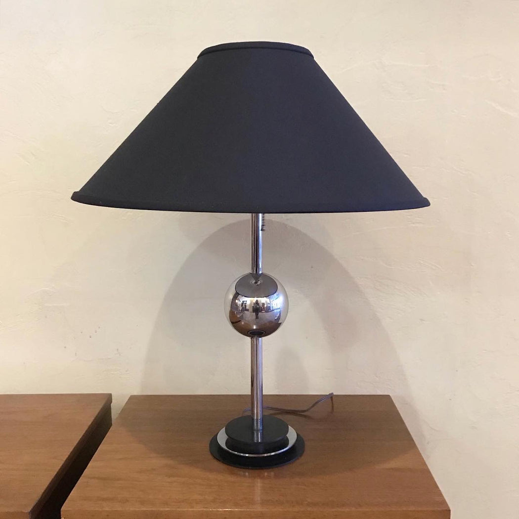 70s Chrome Ball Lamp