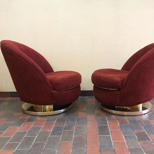 SOLD • Milo Baughman Swivel Chairs