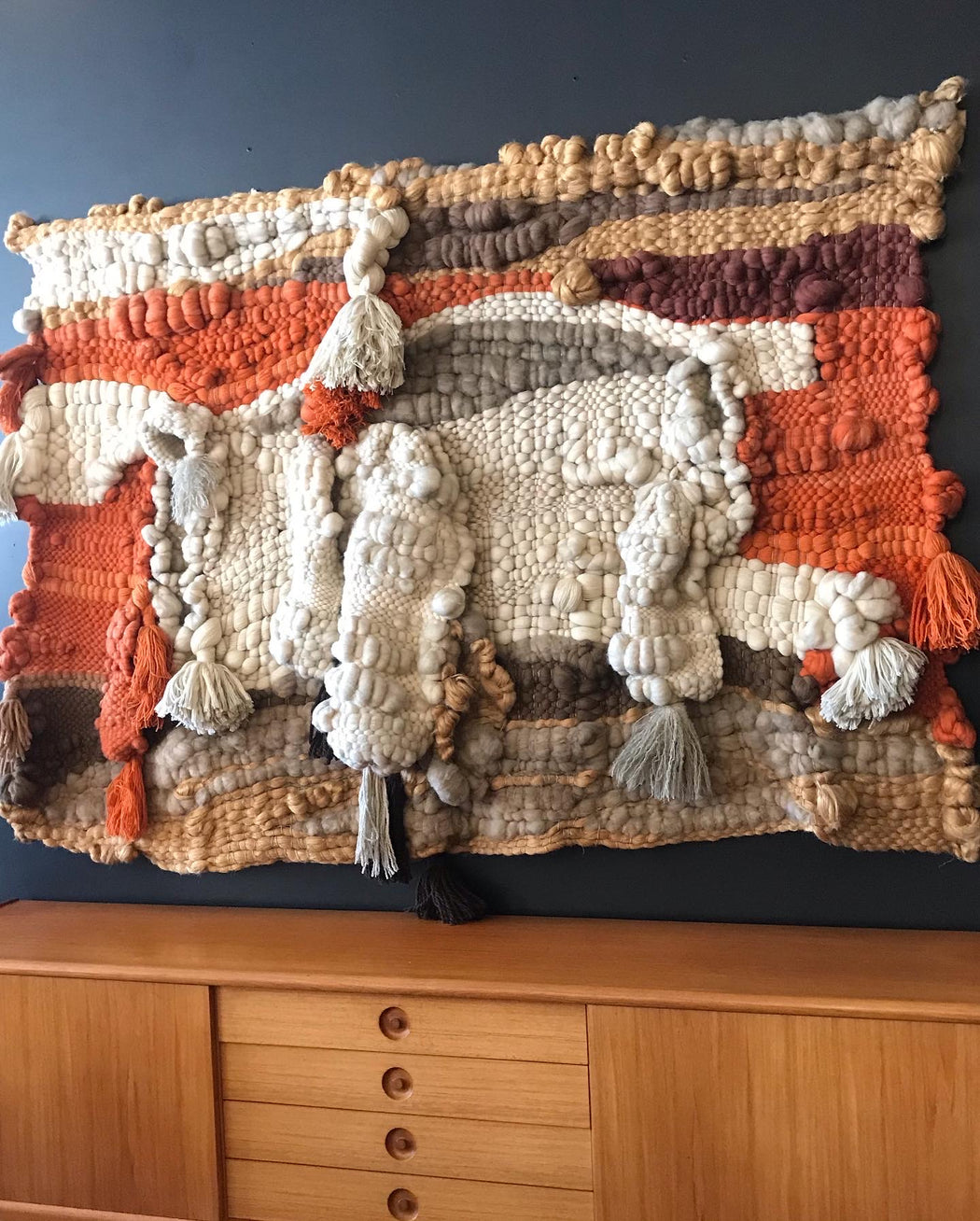 SOLD • Giant 1970s Weaving