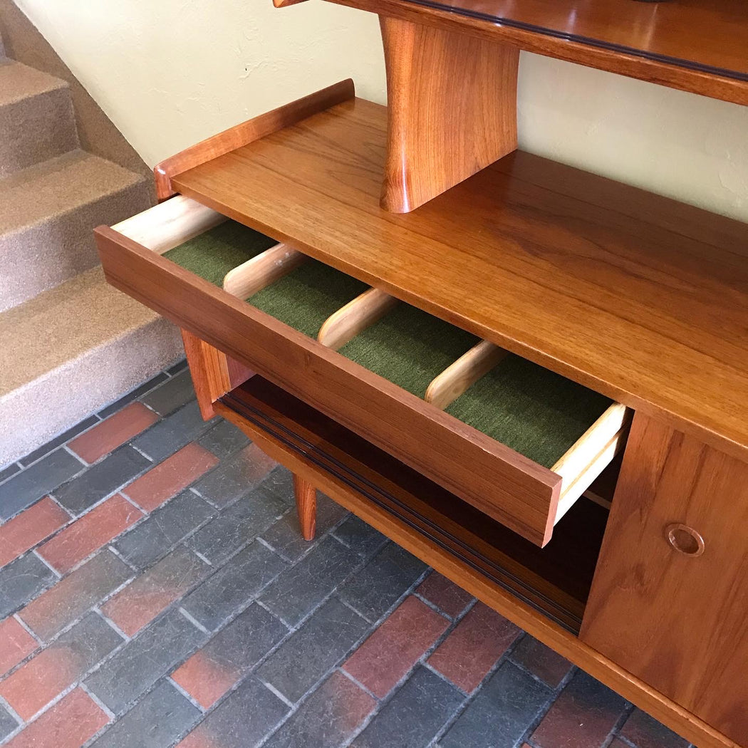 SOLD • R. Huber Teak Sideboard + Hutch