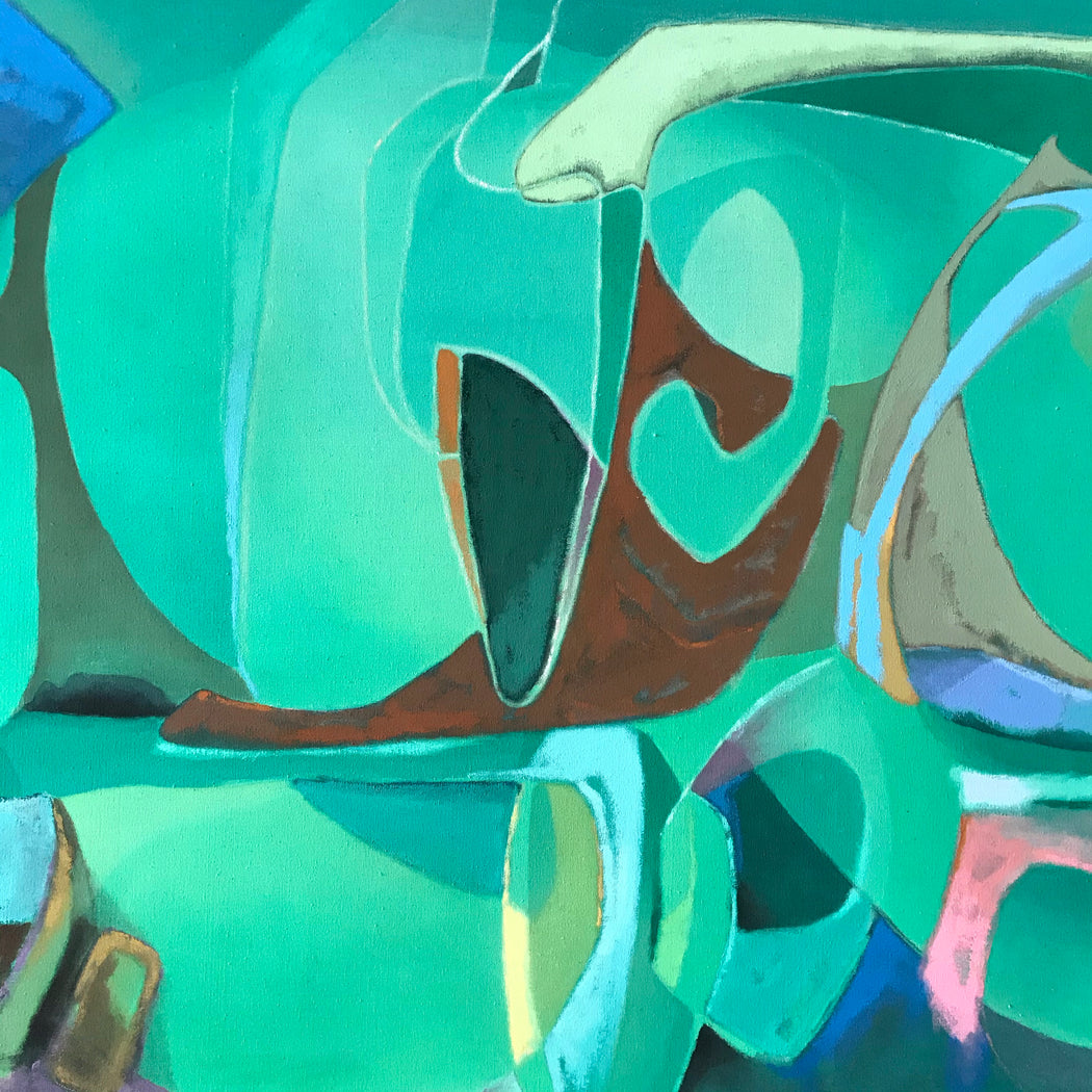 SOLD • Original Abstract Painting: Inndyr
