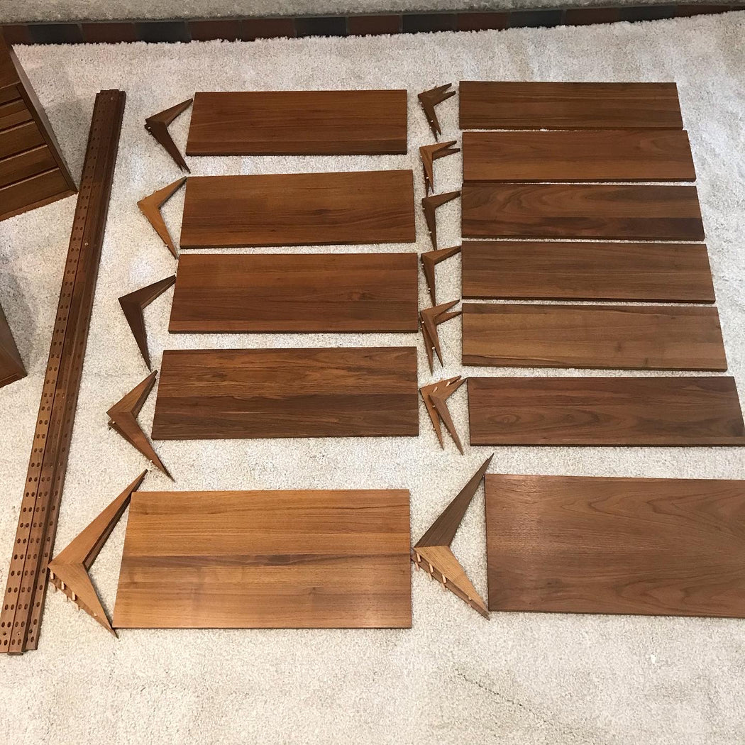 SOLD • Danish Walnut Modular Wall Unit