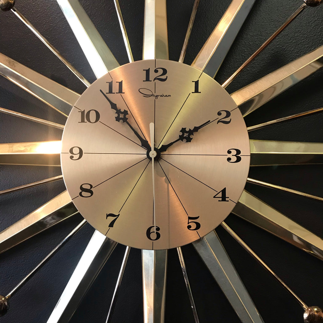 Ingraham Starburst Clock
