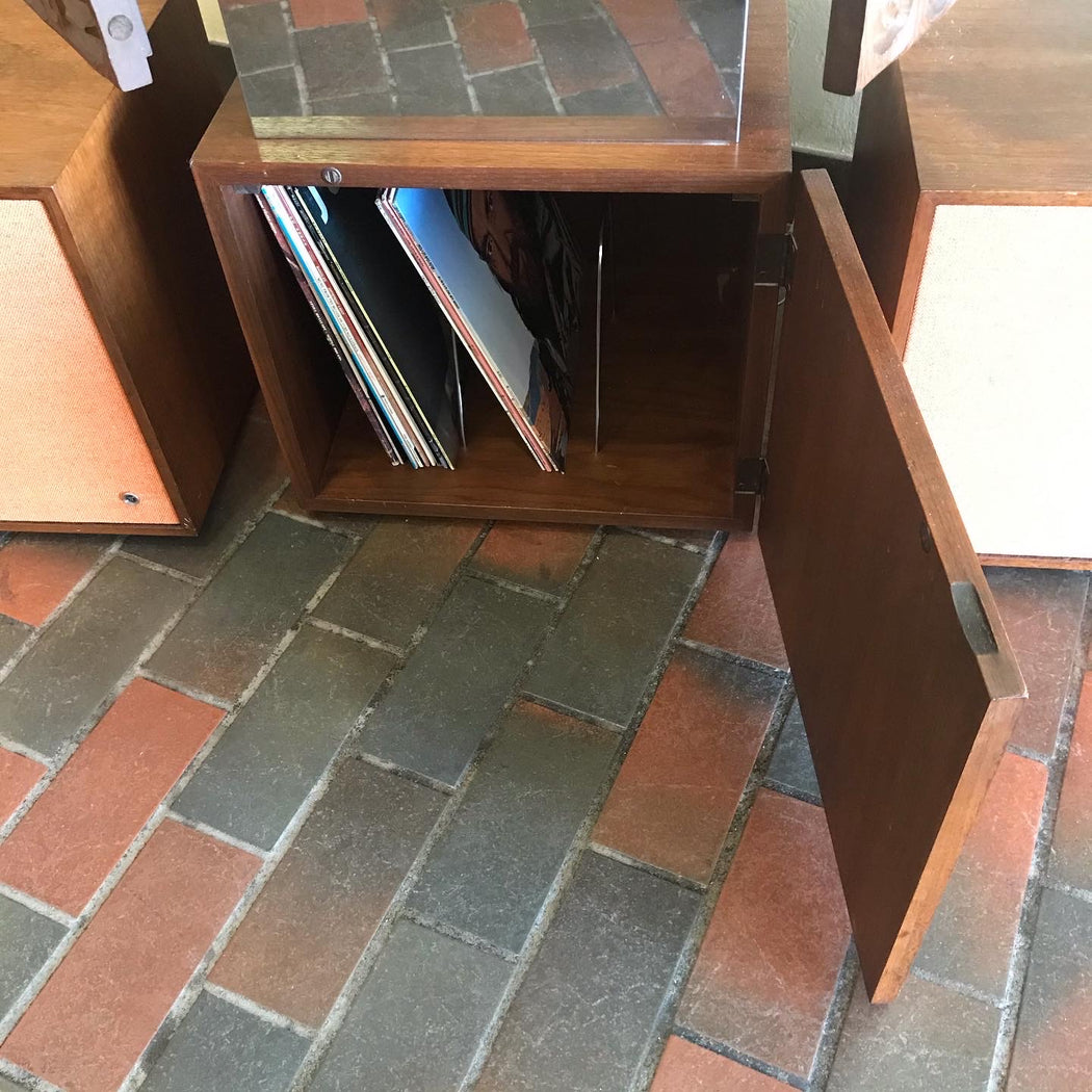 SOLD • Tiki Stereo Bar Cabinet