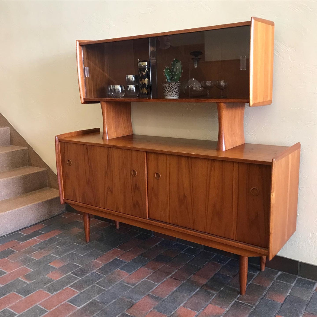 SOLD • R. Huber Teak Sideboard + Hutch